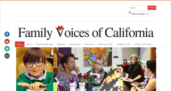 Desktop Screenshot of familyvoicesofca.org