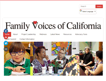 Tablet Screenshot of familyvoicesofca.org